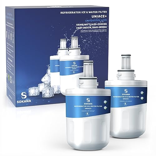 SOKANA 2 Kompatibel mit Samsung Kühlschrank Wasserfilter Ersätz für DA29-00003F DA29-00003G DA29-00003B Wasser Filter Aqua Pure Plus | TÜV SÜD Zertifikat von SOKANA