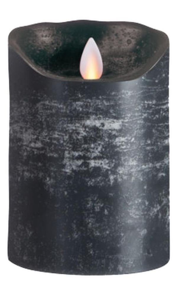 SOMPEX LED-Kerze Flame LED Kerze anthrazit 12,5cm (Kerze), mit Timer, Echtwachs, täuschend echtes Kerzenlicht von SOMPEX
