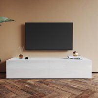SONNI Lowboard TV Schrank weiß TV Board hängend 140x40x30cm Fernsehtisch von SONNI