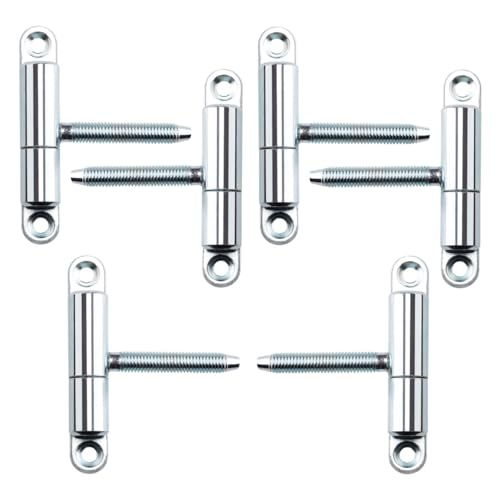 SOTECH 6 Stück Türbänder Einbohrband 15 x 83 mm mit Zapfen M8 x 47 mm Renovierband Anschraubband Scharnier für Innentüren zum Anschrauben/Einbohren (Stahl verzinkt) von SOTECH