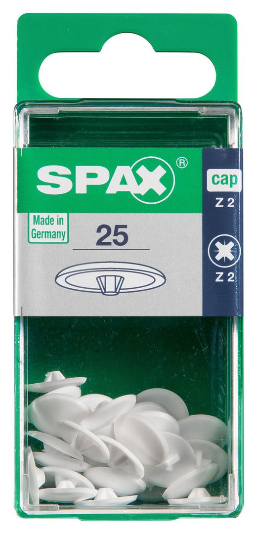 Spax Abdeckkappen weiß zum stecken (kreuz) - 25 Stk. von SPAX