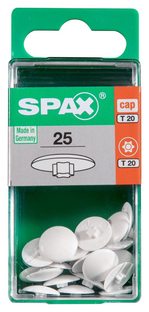 Spax Abdeckkappen weiß zum stecken - 25 Stk. von SPAX