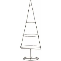 Spetebo - Metall Aufsteller Tannenbaum braun - 111 cm / rund - Deko Ständer Weihnachts Christ Baum zum dekorieren von SPETEBO