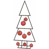 Spetebo - Metall Tannenbaum für Zierschmuck - 117 cm - Deko Weihnachtsbaum Tanne schwarz Design Baum für Christbaumkugeln von SPETEBO