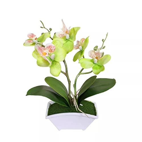 Künstliche Schmetterling Orchidee Bonsai Künstliche Blume mit Topf Home Tischdekoration von SPORTARC