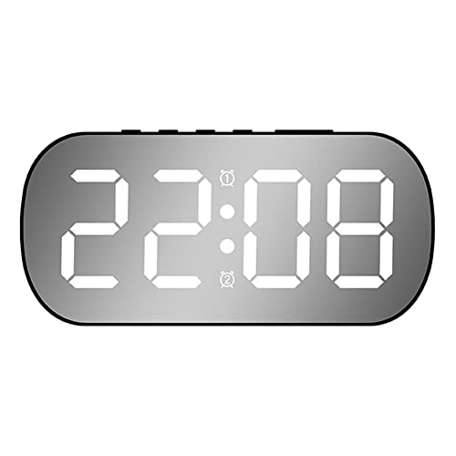 SPORTARC Digitale Wanduhr, großes Display, digitaler Wecker, einstellbare Helligkeit, LED-Digitaluhr, Countdown, große Uhr mit Datum, Woche, Temperatur (B-Weiß) von SPORTARC