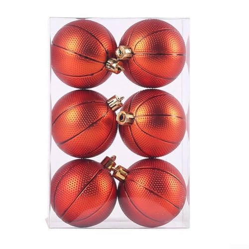 SPORTARC Wunderschön gestaltete Weihnachtskugel-Ornamente Fußball Basketball Baseball (B) von SPORTARC