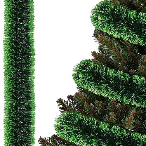 SPRINGOS Girlande für den Weihnachtsbaum Kunstgirlande Grün 7 cm x 6 m Baumboa Weihnachtsgirlande Weihnachtsdeko von SPRINGOS