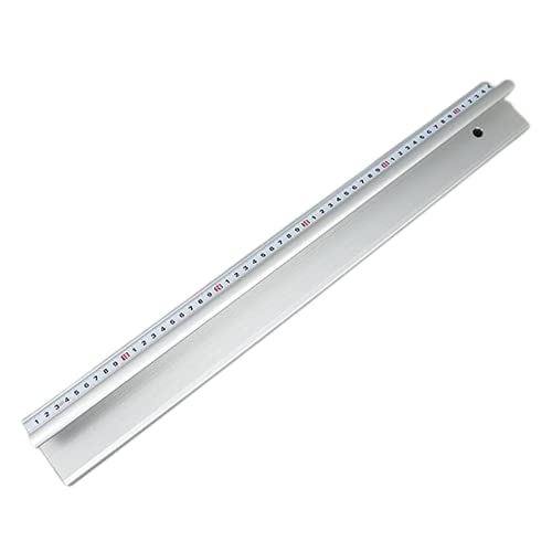 SPRINTIS Schneidelineal aus Aluminium, Lineal mit Stahlkante, Fingerschutz und rutschfestem Boden (55 cm) von SPRINTIS