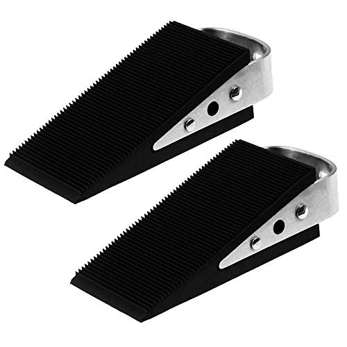 2x Türkeil Türstopper Türpuffer Türschutz Fensterkeil Gummikeil schwarz von SRB