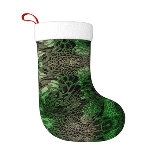 Grüne Schlange Urlaub Weihnachten Strümpfe-Dekorieren Feiern Mit Vintage Design-Geschenk Lagerung Socken von SSIMOO