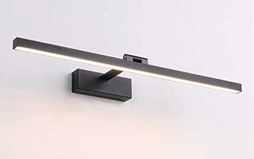 SSNCcNC Badlampe Led Modern Spiegellampe Weißes Licht 6000K Badleuchte 60 CM 14W Einstellbar Spiegelleuchte Badezimmer Ip20 Wasserdichte Metall Eisen Wandleuchte,Schwarz SSNCcNC Badlampe Led Modern Spiegellampe Weißes Licht 6000K Badleuchte 60 CM 14W Einstellbar Spiegelleuchte Badezimmer Ip20 Wasserdichte Metall Eisen Wandleuchte,Schwarz von SSNCcNC