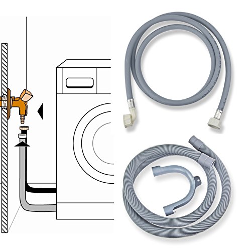 Stabilo-Sanitaer Anschluß-Set 2m Zulaufschlauch Ablaufschlauch Anschlußschlauch Waschmaschine von STABILO Sanitaer