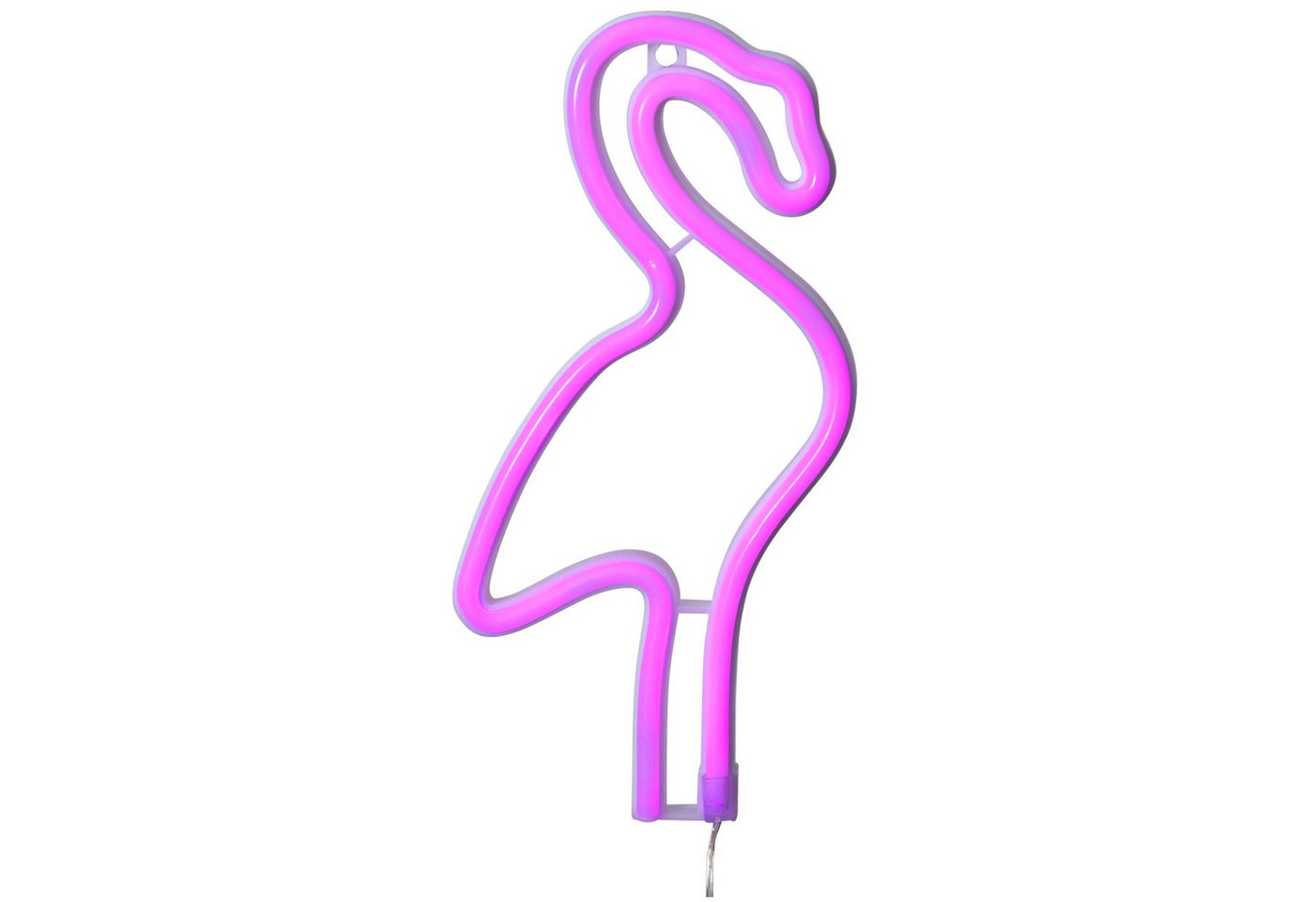 STAR TRADING LED Dekolicht Batterie Deko-Silhouette LED Flamingo Neonlight, Batterie Deko-Silhouette LED Flamingo Neonlight von STAR TRADING