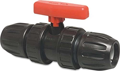 STEMAX-Wassertechnik: PP-Klemmverbinder, PP-Kugelhahn klemm x klemm, Typ Safe 500, Trinkwasserzertifiziert, Größe: 40mm x 40mm von STEMAX-Wassertechnik