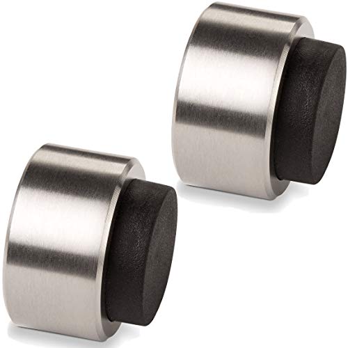 2 x STOPPLA® Türstopper Arkon - ø 32 mm/Tiefe: 20 mm - Design Wandtürstopper echt Edelstahl von SOTECH