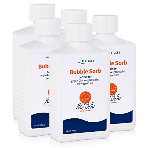 Stricker Chemie Luftbinder Bubble Sorb 400g für Wasserbetten (5er Pack) von STRICKER