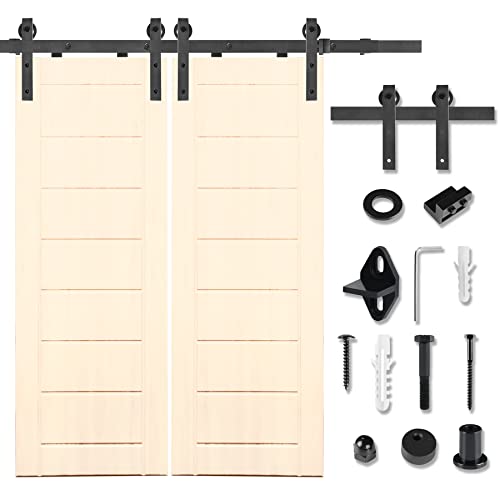 SUBTLETY 366cm Schiebetore Doppelschiebetür Schiebetürbeschlag Set Kohlenstoffstahl Schiebetürsystem inkl. Schiene & Abstandshalter Hängeschiene Belastung bis 130KG für 35-45mm Laufschiene Scheunentor SUBTLETY 366cm Schiebetore Doppelschiebetür Schiebetürbeschlag Set Kohlenstoffstahl Schiebetürsystem inkl. Schiene & Abstandshalter Hängeschiene Belastung bis 130KG für 35-45mm Laufschiene Scheunentor von SUBTLETY