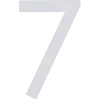 Südmetall Hausnummer, 7, Weiß, Kunststoff, 9,7 x 18 x 0,4 cm, nachtleuchtend - weiss von Südmetall