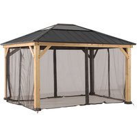 Netz für Zedernholz Gazebo - 393cm x 452cm von SUNJOY