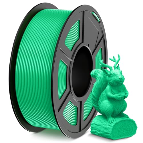 SUNLU PLA Filament 1.75mm,Sauber Gewickelt 3D Drucker Filament PLA 1.75mm,Einfach zu verwenden,Maßgenauigkeit +/- 0,02mm, 1KG Spule 3D Filament, Kompatibel Mit den Meisten 3D Drucker, Grün von SUNLU