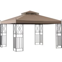 Stoff Pavillion aneto in Khaki - 300cm x 360cm von SUNJOY