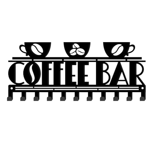 SUPERDANT Kaffeebar Schlüsselleiste Aus Metall Kaffeetassen Dekorativer Schlüsselbrett Mit 11 Haken Schlüsselhalter Wandmontiert Schlüsselbrett Personalisierter Schlüsselhalter Hundeleinenhalter SUPERDANT Kaffeebar Schlüsselleiste Aus Metall Kaffeetassen Dekorativer Schlüsselbrett Mit 11 Haken Schlüsselhalter Wandmontiert Schlüsselbrett Personalisierter Schlüsselhalter Hundeleinenhalter von SUPERDANT