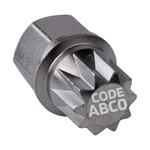 SW-Stahl 02382L-13 Felgenschloss Adapter ABC0 I geeignet für VW I Felgenschlösser lösen I Radsicherung Felgenschloss Demontage Werkzeug I Felgenschloss Ausdreher I Felgensicherung Schlüssel SW-Stahl 02382L-13 Felgenschloss Adapter ABC0 I geeignet für VW I Felgenschlösser lösen I Radsicherung Felgenschloss Demontage Werkzeug I Felgenschloss Ausdreher I Felgensicherung Schlüssel von SW-Stahl