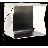 Longziming - LED-Lichtbox für Fotostudio Klappbar 40×34×37 cm Plastik Weiß von LONGZIMING