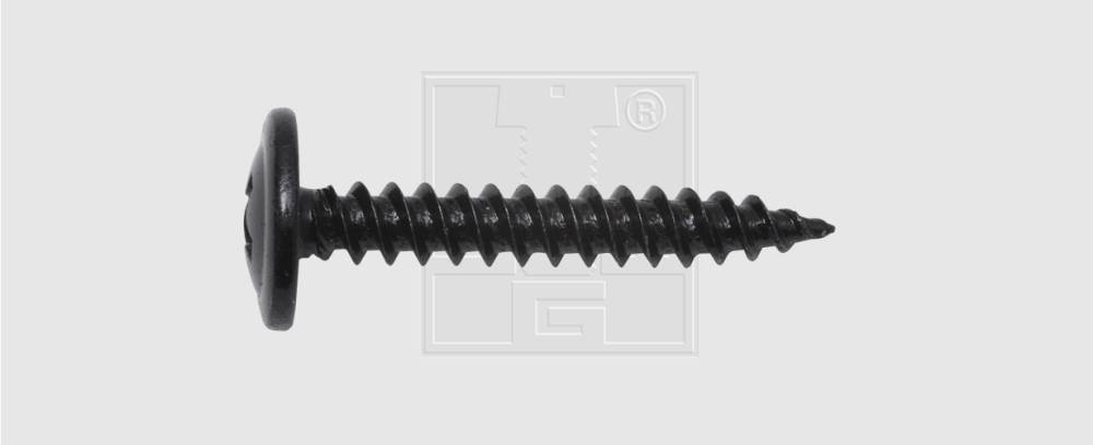 SWG Blechschraube mit Bund 3,5x16mm 10 Stück, schwarz von SWG Gaisbach