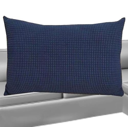 Kissenbezüge 50x70 2er Set Kissenbezug, Sofa Kissenhülle für Dekokissen Cordstoff 40x60, Dekorative Zierkissen -hüllen, Cord Kissen Bezug vielseitig einsetzbar ( Color : Navy blue , Size : 50x70cm Set von SWJ-swjssb