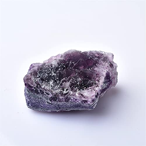 Natürlicher lila Fluorit-Mineralkristall-Cluster-Proben Mineralkristall-Gesundheits--Heilstein-Natur-Dekoration Geeignet for die Möbeldekoration ZUOSHUAAYIN ( Color : Purple Fluorite , Size : 60-80g ) von SWRLWARV