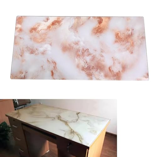 SXKJQER Glasplatte Tisch Glas - Glasscheibe Motif Imitation Marbre - Sicherheitsglas Glasplatten Nach Maß Rechteckig Als Schutz, Perfekt Geeignet Als Tischplatte, Bodenplatte(Color:D,Size:100x80cm) von SXKJQER