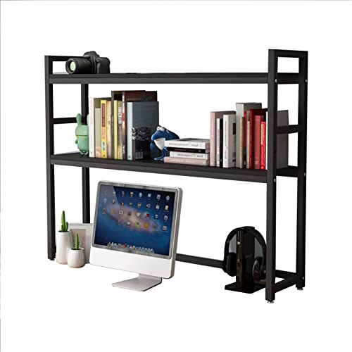 Desktop-Bücherregal-Bücherregal – Computertisch-Bücherregal, Desktop-Bücherregal für Computertisch, Mehrzweck-Bücherregal aus Holz auf der Arbeitsplatte, verstellbarer Präsentationsregal-Rack-Or von SYLUOQP