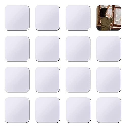 Sadocom Sublimation Kühlschrank Magnet Rohlinge 16 Stück Quadratisch Blank Auto Magnete DIY Dekorativ für Kühlschrank Whiteboard Küche Büro Kalender Wand von Sadocom