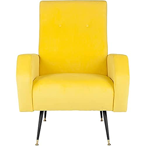 SAFAVIEH Contemporary Upholstered Accent Chair, in Yellow von Safavieh
