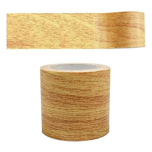 5,7 cm x 4,57 m Holzmaserung, gemustert, Mehrzweck-Klebeband, selbstklebend, wasserdicht, Reparaturband für Möbel, Tür, Boden, Tisch und Stuhl (goldfarben) von SagaSave