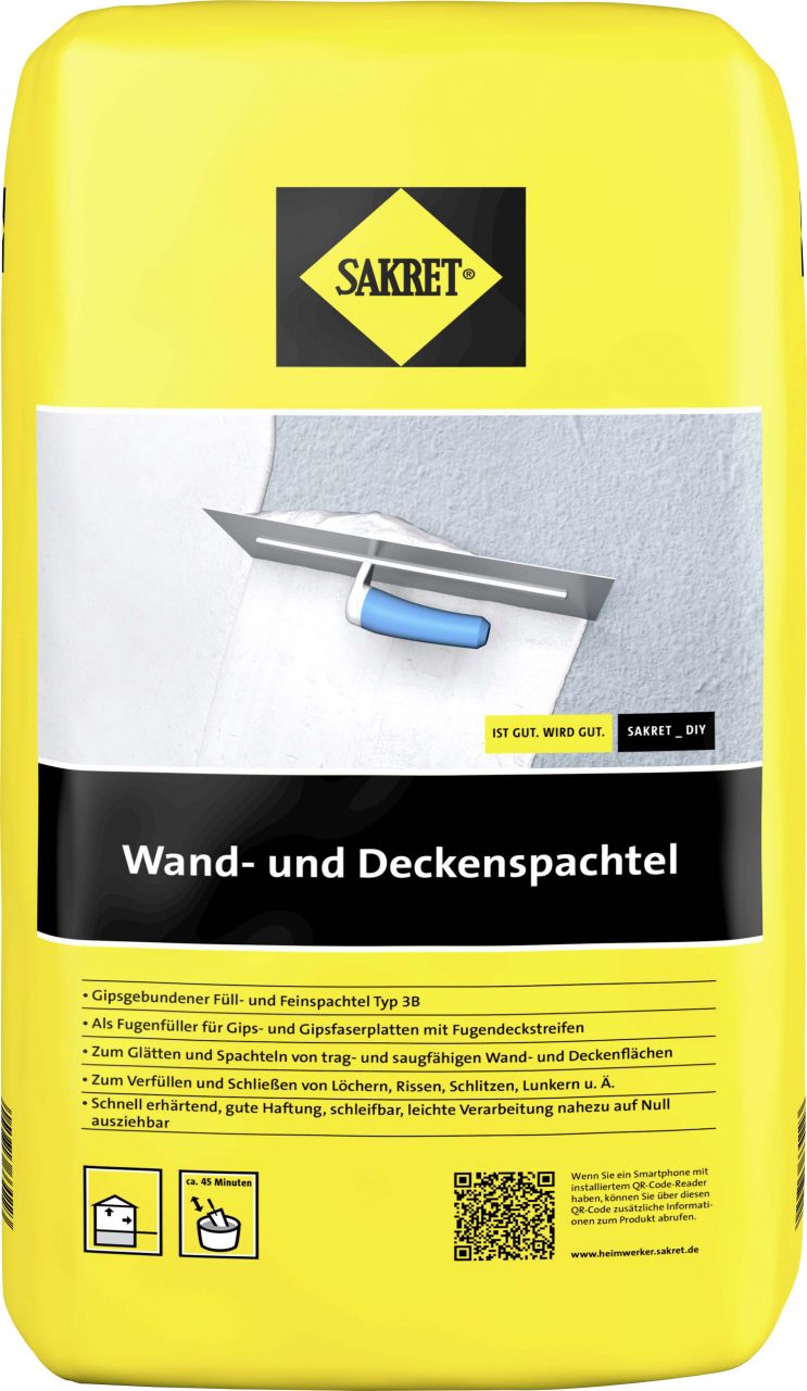 Sakret Wand- und Deckenspachtel 15 kg von Sakret