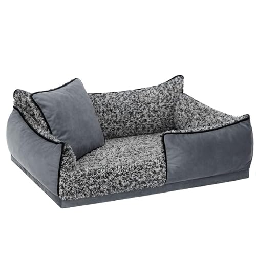 Sales Core Bett für kleine und mittelgroße Hunde, Stilvolles Sofa für Tiere mit einem bequemen Kissen, Schlafplatz für Ihr Haustier mit Einer weichen Matratze, Langlebiges und Elegantes für Hunde von Sales Core