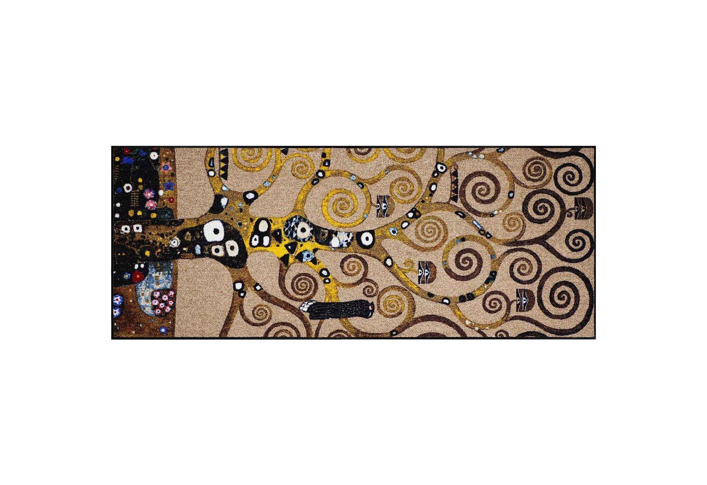 Läufer KLIMT LEBENSBAUM 075x190 cm,, Salonloewe, Läufer, Höhe: 750 mm von Salonloewe