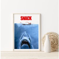 Jaws Filmposter - Klassiker 70Er Jahre Vintage Wand Film Kunstdruck Foto von SaltedJamStore