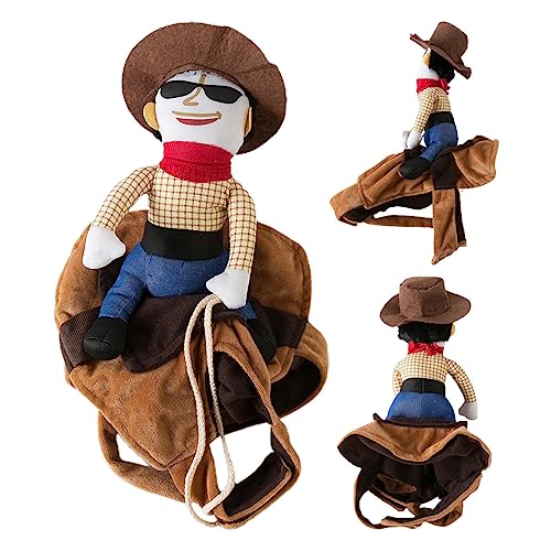 Cowboy-Reiter-Kostüm, Stoff, Halloween-Kostü , Cowboy-Reiter für Hunde, bequem, atmungsaktiv, Hundekleidung, Ritter-Stil für Katzen, Kätzchen, Malteser, Französische Bulldogge Samuliy von Samuliy