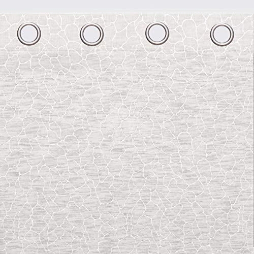 Sancarlos Desert-Vorhang mit Metallösen, Weiß, Größe 140 x 270 cm von Sancarlos