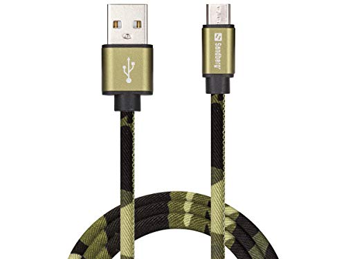 Sandberg MicroUSB Green Camouflage 1m von Sandberg