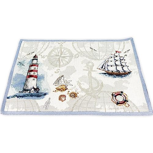 Sander Gobelin Platzset Tischset Motiv Discovery 32 x 48 cm maritim von Sander