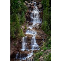 Berg Wasserfall Foto, Silverton Colorado Alpine Loop, Ouray Landschaft, Leinwand Wand Kunst Druck, Dekor Für Haus, Wohnzimmer, Schlafzimmer Büro von SandyDobbsPhoto