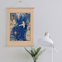 Bildkarte Von Flug Charles Lindbergh Auf Leinwand Druck Mit Aufhängerahmen| Vintage Landkarte| Kunst Für Zuhause & Büro Dekoration von Sangalyos