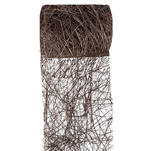 Tischlband Abaca braun 7cm x 5m Dekostoff Tischläufer Tischdeko Band stx.2847 von Santex