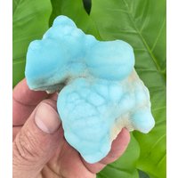 Natürlicher Blauer Aragonit Aus Helmand, Stein, Rohkristall, Heilstein, Dekoration N0248 von SarahCornerM