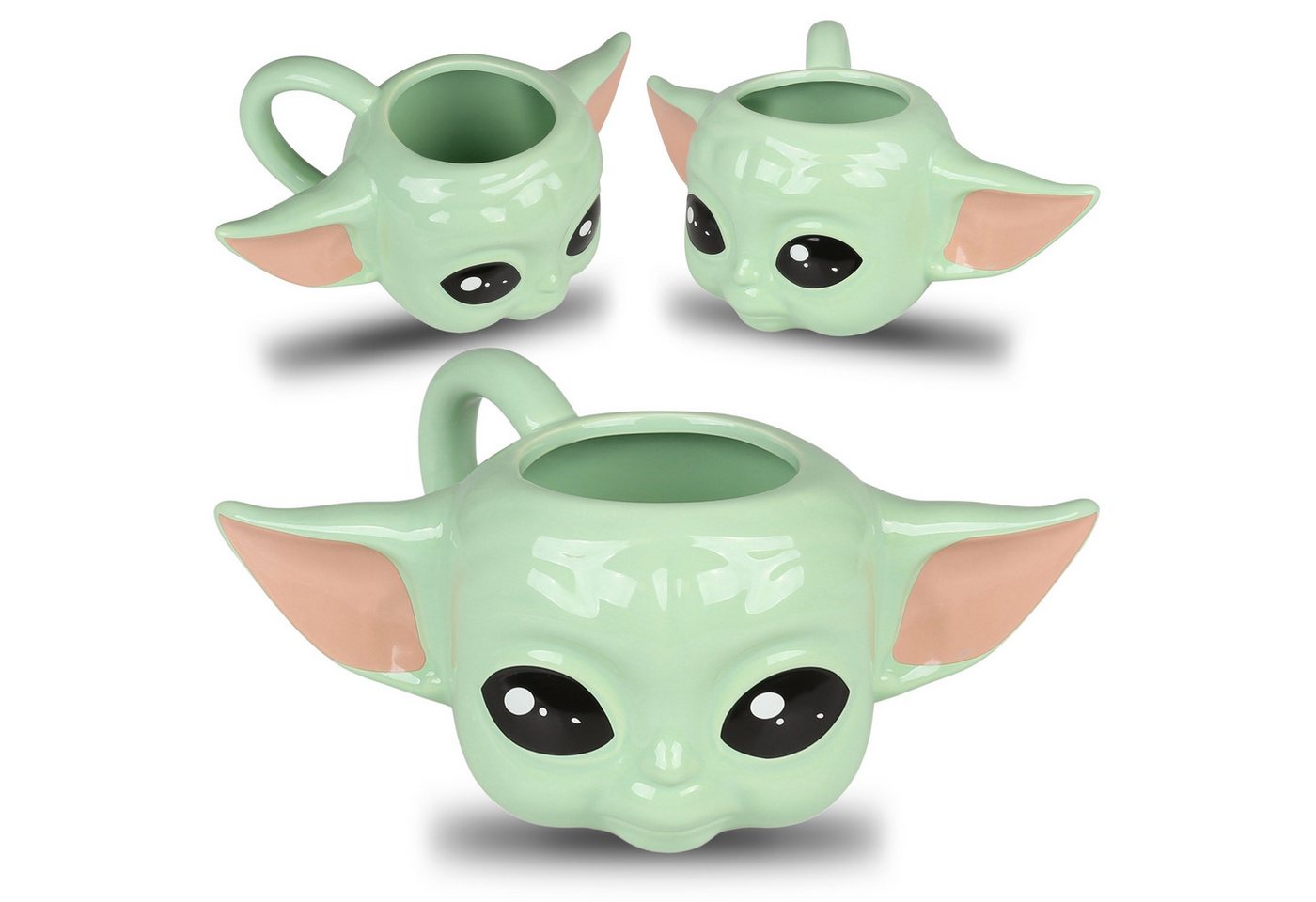 Sarcia.eu Dekobecher Star Wars Baby Yoda Grüner Keramiktasse von Sarcia.eu